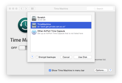 TM Choose Disk
