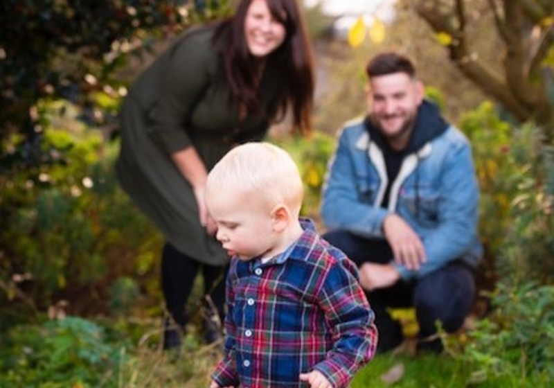 family with young child
