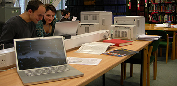couple in library B